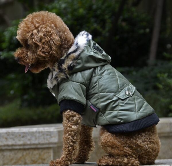 Cozy Fur-Lined Dog Coat