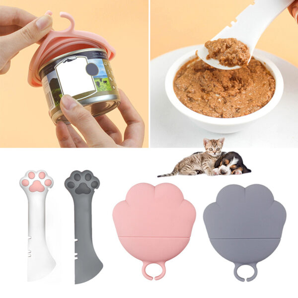 Silicone Can Lid with Spoon